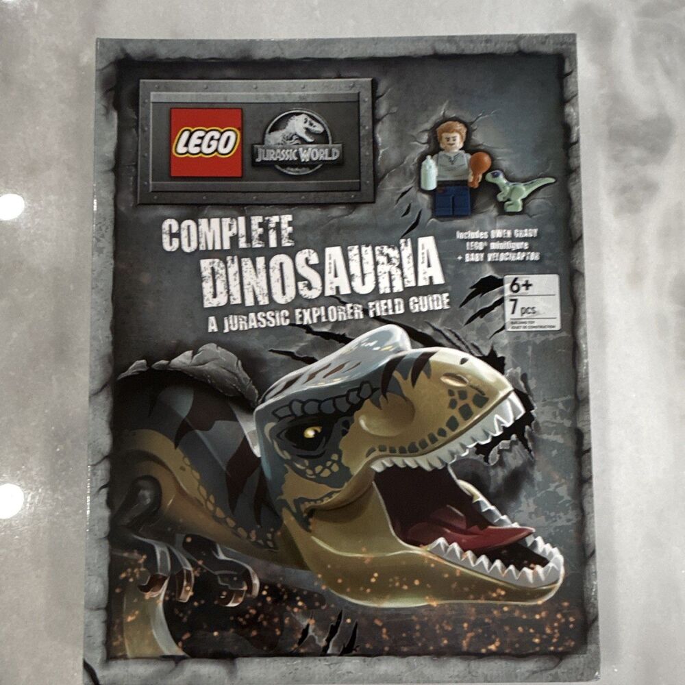 New LEGO Jurassic World Complete Dinosauria HC Illustrated Field Guide 2023